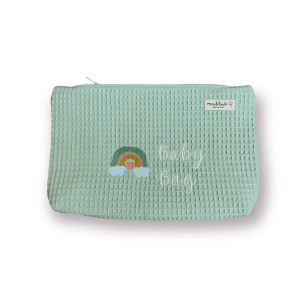 Baby Bag Çok Amaçlı Bebek Bakım Çantası Mint Color - Görsel 3