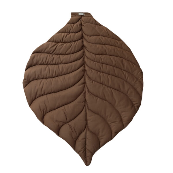 LEAF MAT CHOCO BROWN AKTİVİTE VE OYUN MİNDERİ TUMMYTIME MAT - Görsel 3