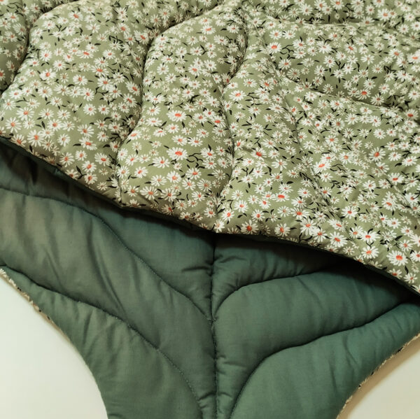 LEAF MAT ALMOND GREEN FLORAL AKTİVİTE VE OYUN MİNDERİ TUMMYTIME MAT - Görsel 3