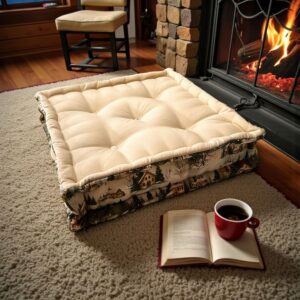 Bisküvi Minder Kış Evi Temalı