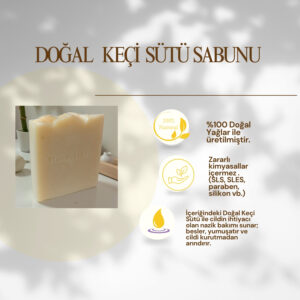 %100 Doğal İçerikli El Yapımı Keçi Sütlü Sabun